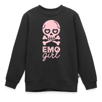 Fille emo ! - Sweat Premium enfant bio - noir - Devant - AI Model Kid Female (0cm)