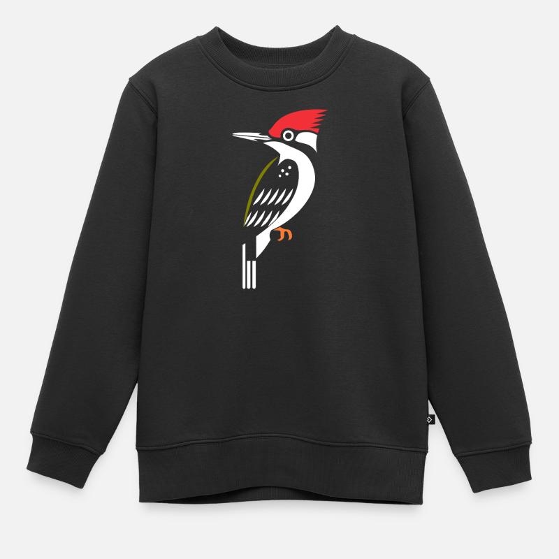 pivert - Sweat Premium enfant bio - noir