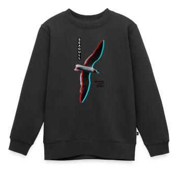 Seagull - My Name Is Not Steven - Kinder Premium Organic Sweatshirt - Schwarz - Vorne - AI Model Kid Female (0cm)