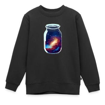 Raum in einem Glas eingeschlossen - Kinder Premium Organic Sweatshirt - Schwarz - Vorne - AI Model Kid Female (0cm)