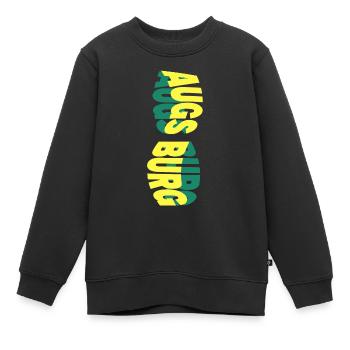 Augsburg Allemagne City Skyline Font Coloré - Sweat Premium enfant bio - noir - Devant - AI Model Kid Female (0cm)