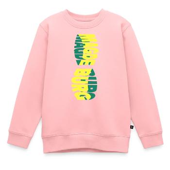Magdebourg Allemagne Ville Skyline Police Colorée - Sweat Premium enfant bio - rose - Devant - AI Model Kid Female (0cm)