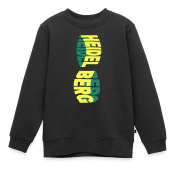 Heidelberg Allemagne Ville Skyline Police Colorée - Sweat Premium enfant bio - noir - Devant - AI Model Kid Female (0cm)