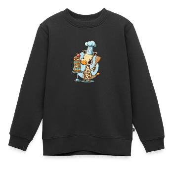 Tall Order Cooking - Kids Premium Organic Sweatshirt - black - Front - AI Model Kid Female (0cm)
