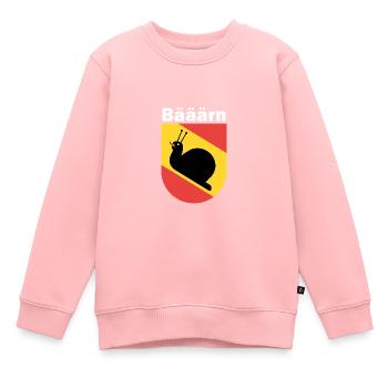 Bern Lustig Wappen Langsam Berner Bärner Geschenk - Kinder Premium Organic Sweatshirt - Rosa - Vorne - AI Model Kid Female (0cm)