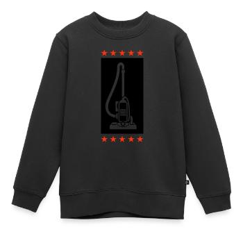 Nettoyage de l’aspirateur - Sweat Premium enfant bio - noir - Devant - AI Model Kid Female (0cm)