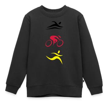 TRI Allemagne - Sweat Premium enfant bio - noir - Devant - AI Model Kid Female (0cm)