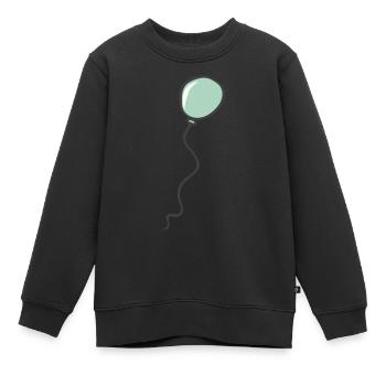 ballon - Sweat Premium enfant bio - noir - Devant - AI Model Kid Female (0cm)