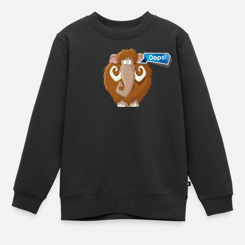 Mammoth Oops - Kinder Premium Organic Sweatshirt - Schwarz