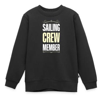 Équipage de navigation - Sweat Premium enfant bio - noir - Devant - AI Model Kid Female (0cm)