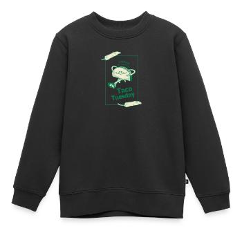 Taco Tuesday is Everyday - Kids Premium Organic Sweatshirt - black - Front - AI Model Kid Female (0cm)