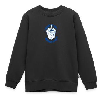 Sirotez vos nouilles - Sweat Premium enfant bio - noir - Devant - AI Model Kid Female (0cm)