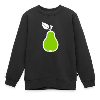 Poire - Sweat Premium enfant bio - noir - Devant - AI Model Kid Female (0cm)