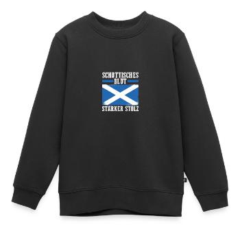 Schotten Schottisch Schottland - Kinder Premium Organic Sweatshirt - Schwarz - Vorne - AI Model Kid Female (0cm)