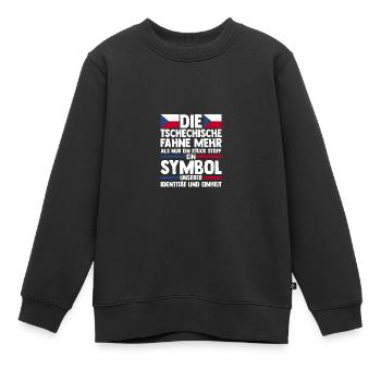 Tchèques République tchèque - Sweat Premium enfant bio - noir - Devant - AI Model Kid Female (0cm)
