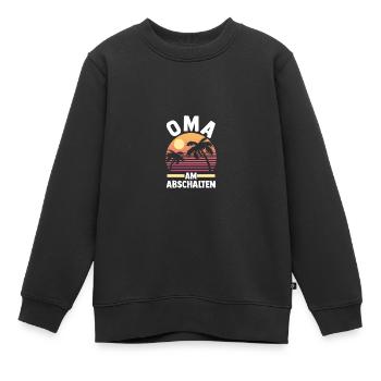 Urlaub Urlauberin Großmutter Oma - Kinder Premium Organic Sweatshirt - Schwarz - Vorne - AI Model Kid Female (0cm)