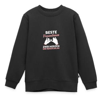 Meilleur ami - Sweat Premium enfant bio - noir - Devant - AI Model Kid Female (0cm)