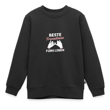 Meilleur ami - Sweat Premium enfant bio - noir - Devant - AI Model Kid Female (0cm)