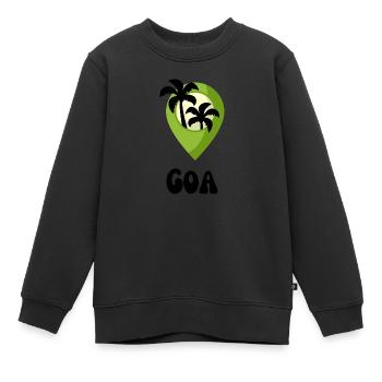 GOA T-Shirts Sweats à capuche Idée cadeau Inde Voyageurs - Sweat Premium enfant bio - noir - Devant - AI Model Kid Female (0cm)