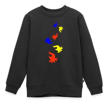 Campfire Colorful - Kids Premium Organic Sweatshirt - black - Front - AI Model Kid Female (0cm)