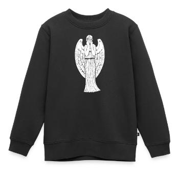 Don't Blink - Kinder Premium Organic Sweatshirt - Schwarz - Vorne - AI Model Kid Female (0cm)