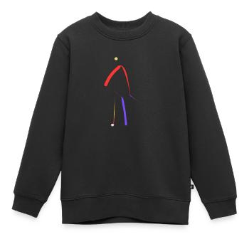 Modere Kunst - Kinder Premium Organic Sweatshirt - Schwarz - Vorne - AI Model Kid Female (0cm)
