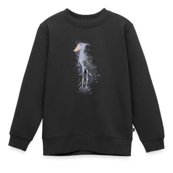 Cordon de chaussures Oiseau Oiseau Oiseau Observateur des oiseaux - Sweat Premium enfant bio - noir - Devant - AI Model Kid Female (0cm)