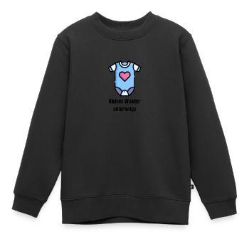 Baby unterwegs - Kinder Premium Organic Sweatshirt - Schwarz - Vorne - AI Model Kid Female (0cm)