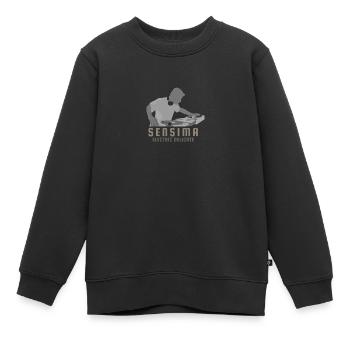Produits dérivés Sensi - Sweat Premium enfant bio - noir - Devant - AI Model Kid Female (0cm)