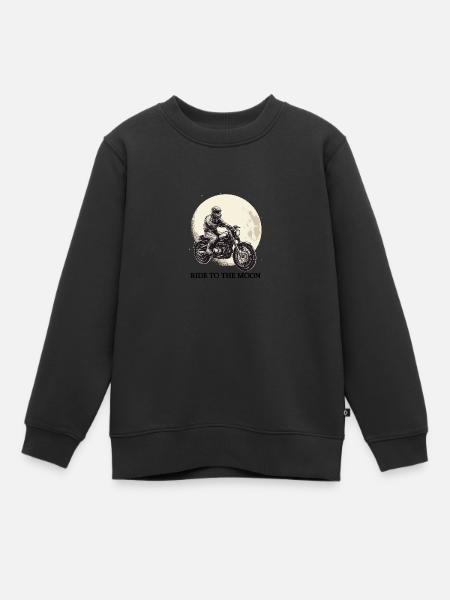 Chevauchée sur la Lune - Sweat Premium enfant bio - noir