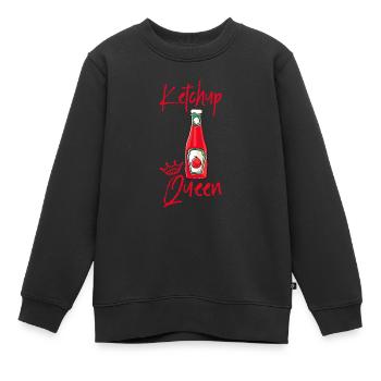 Ketchup Queen 3 - Sweat Premium enfant bio - noir - Devant - AI Model Kid Female (0cm)