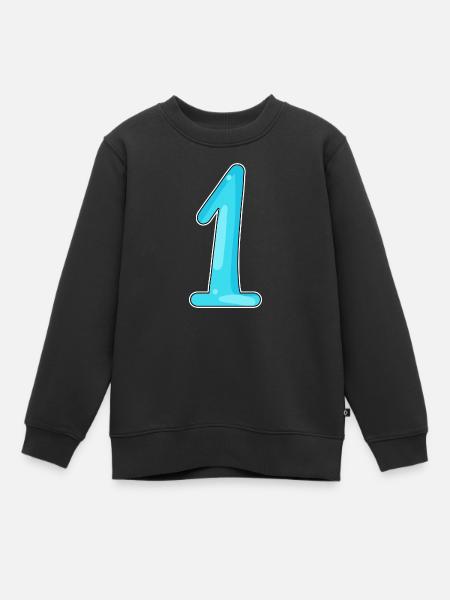 1 - Sweat Premium enfant bio - noir