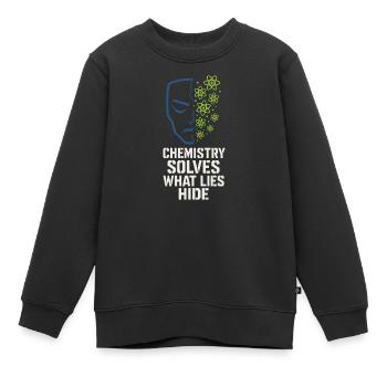 Chimiste médico-légal, Laboratoire criminel, Toxicologie - Sweat Premium enfant bio - noir - Devant - AI Model Kid Female (0cm)