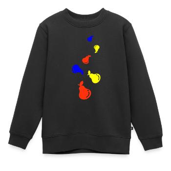 Fruit de la poire - Sweat Premium enfant bio - noir - Devant - AI Model Kid Female (0cm)