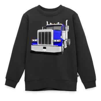 US-TRUCK - Kinder Premium Organic Sweatshirt - Schwarz - Vorne - AI Model Kid Female (0cm)