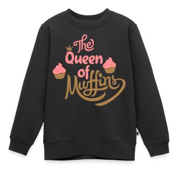 Muffins - Kinder Premium Organic Sweatshirt - Schwarz - Vorne - AI Model Kid Female (0cm)