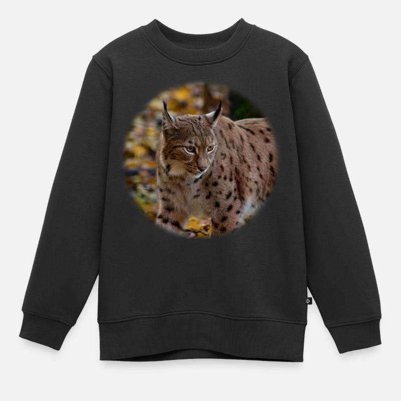 LyNX - Kinder Premium Organic Sweatshirt - Schwarz