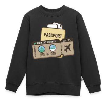 nook inc. airlines - Kinder Premium Organic Sweatshirt - Schwarz - Vorne - AI Model Kid Female (0cm)