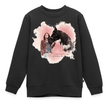 Ostwin Der Große Orkan Ostwind Vertraut Dir! Mika - Kinder Premium Organic Sweatshirt - Schwarz - Vorne - AI Model Kid Female (0cm)