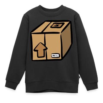 Paket Post Versand Logistik Paketbote Zusteller - Kinder Premium Organic Sweatshirt - Schwarz - Vorne - AI Model Kid Female (0cm)
