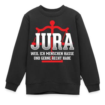 Avocat de droit - Sweat Premium enfant bio - noir - Devant - AI Model Kid Female (0cm)