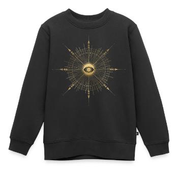 Tarot Karte Okkult Astrologie gothic esoterik - Kinder Premium Organic Sweatshirt - Schwarz - Vorne - AI Model Kid Female (0cm)