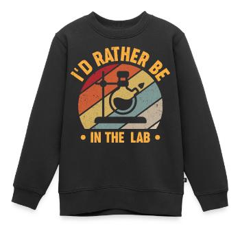 Biochimie Biochimiste Biochimiste Biochimiste Biotech - Sweat Premium enfant bio - noir - Devant - AI Model Kid Female (0cm)