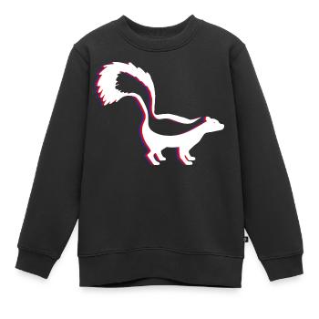 stinktier - Kinder Premium Organic Sweatshirt - Schwarz - Vorne - AI Model Kid Female (0cm)
