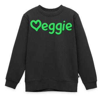 Végé - Sweat Premium enfant bio - noir - Devant - AI Model Kid Female (0cm)