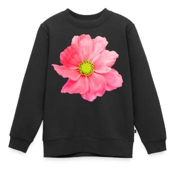 Fleur, floral, fleurs, fleur - Sweat Premium enfant bio - noir - Devant - AI Model Kid Female (0cm)