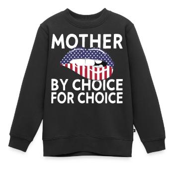 Mein Körper Meine Entscheidung - Kinder Premium Organic Sweatshirt - Schwarz - Vorne - AI Model Kid Female (0cm)