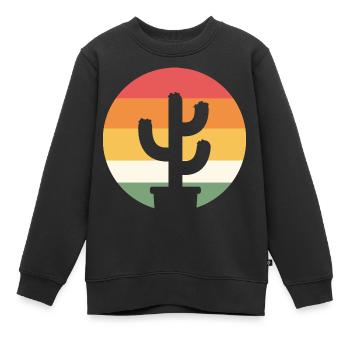 Plantes succulentes Horticulture Poison - Sweat Premium enfant bio - noir - Devant - AI Model Kid Female (0cm)