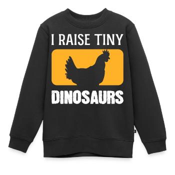 Winzige Dinosaurier anziehen Bauer Gift - Kinder Premium Organic Sweatshirt - Schwarz - Vorne - AI Model Kid Female (0cm)