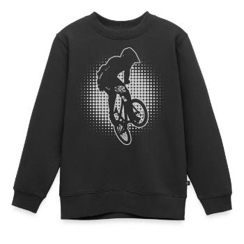 Hommes bmx vélo vélo vélo bmx garçons - Sweat Premium enfant bio - noir - Devant - AI Model Kid Female (0cm)